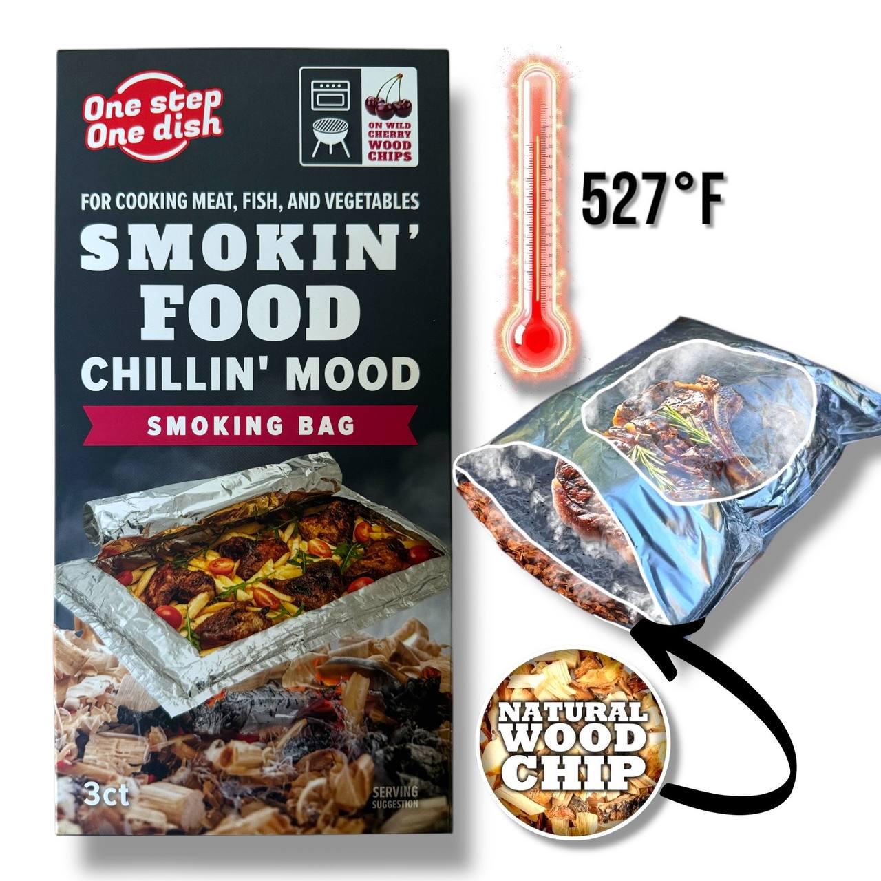 Пакет для копчення і запікання OneStepOneDish! LIMITED на щепі черешні (28803768) - фото 2 Пакет для копчення і запікання OneStepOneDish! LIMITED на щепі черешні (28803768) - фото 2