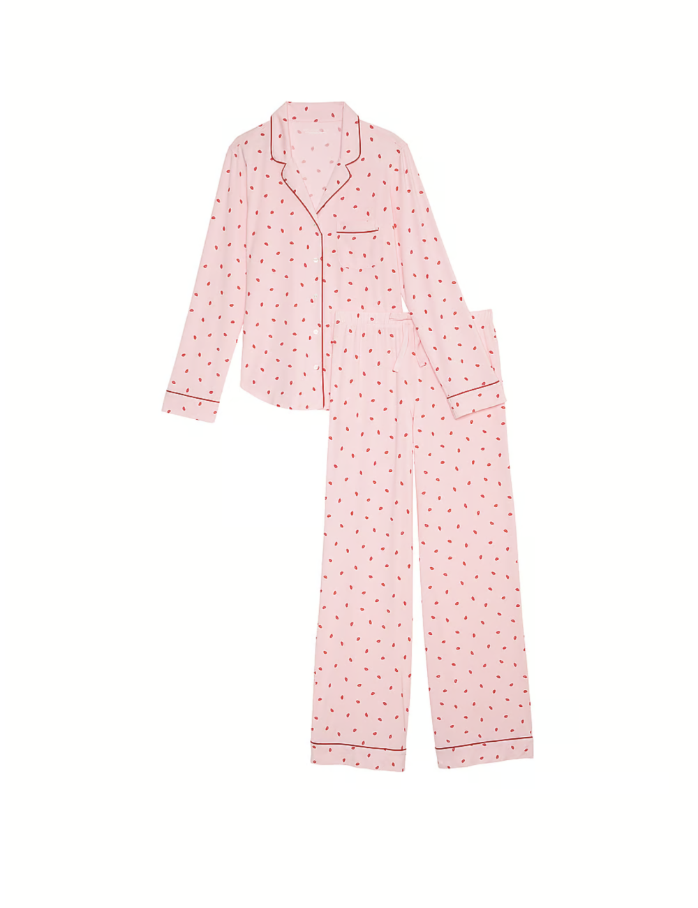 Піжама жіноча Victoria's Secret Modal Long Pajama Set L Рожевий (17648198) - фото 3