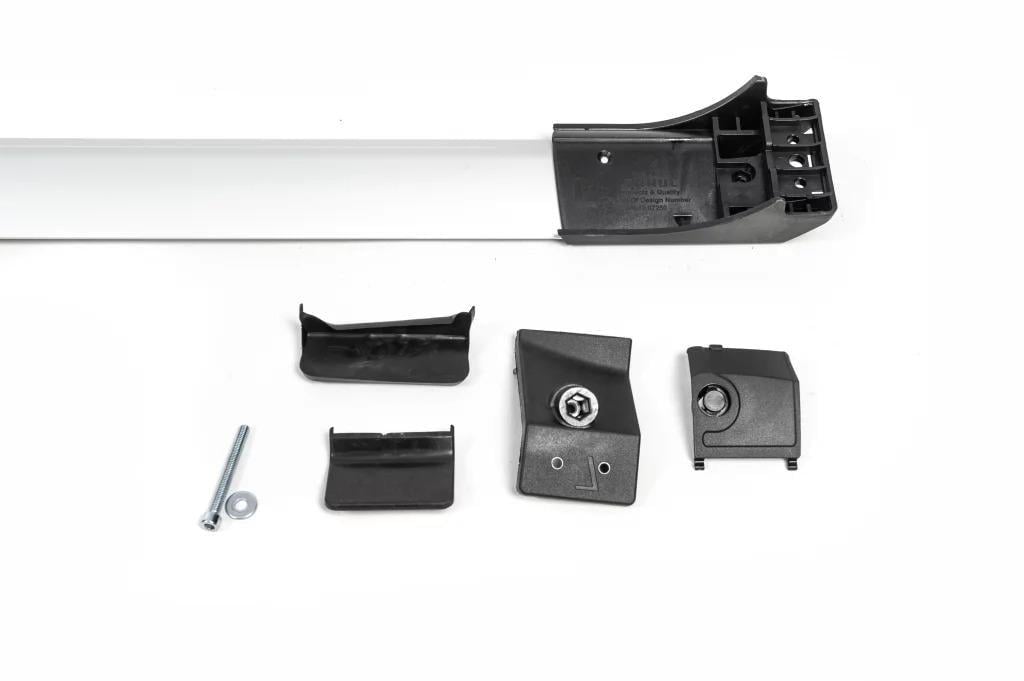 Багажник на обычные рейлинги без ключа Erkul Flybar V1 для SsangYong Musso II 2018-гг. алюминий/пластик до 110 см 2 шт. Серый (158820) - фото 6