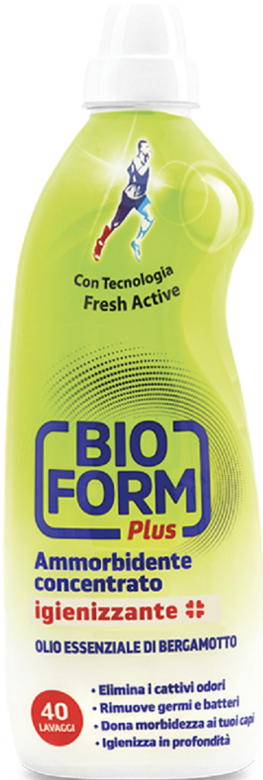 Ополіскувач для білизни концентрований Bioform Plus Fresh Active Бергамот 1 л (8003640033102)