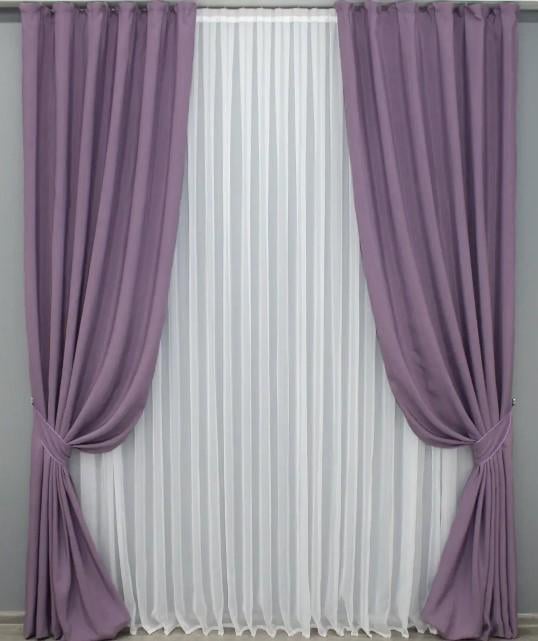 Ткань шторная Ibiza Фиалковый (1347ш) - фото 4 Ткань шторная Ibiza Фиалковый (1347ш) - фото 4