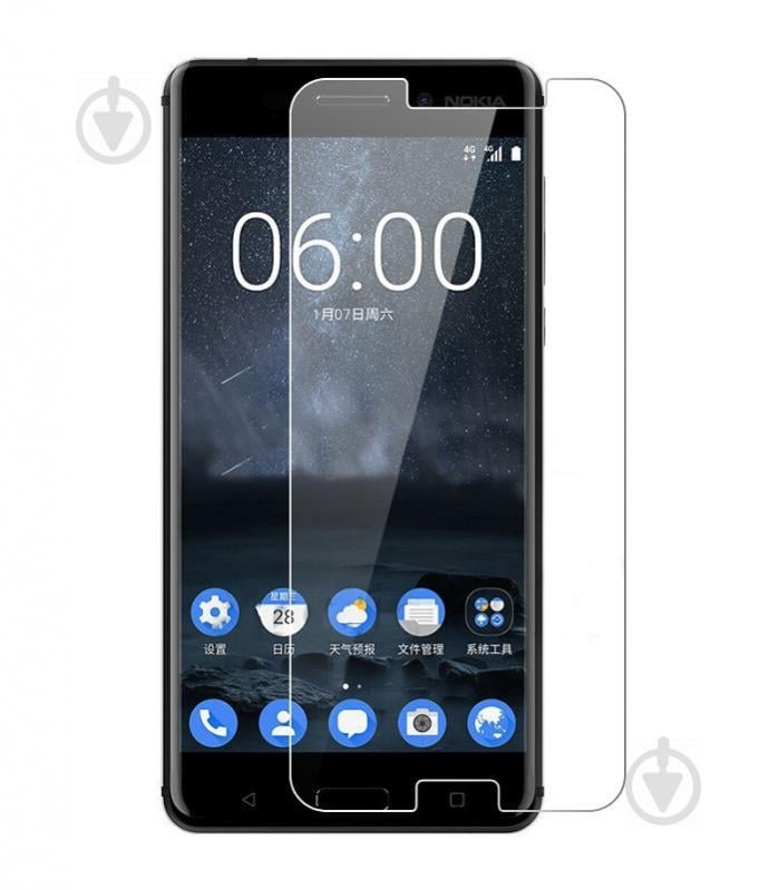 Защитное стекло Glass 2.5D для Nokia 8 (01716)