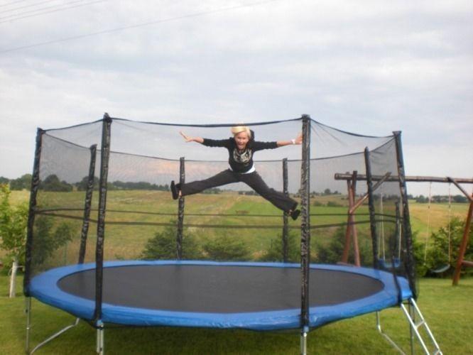 Батут FunFit сетка + лестница 435 см до 180 кг Синий/Черный - фото 3 Батут FunFit сетка + лестница 435 см до 180 кг Синий/Черный - фото 3