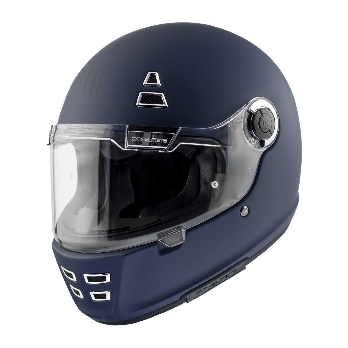 Мотошлем MT HELMETS Jarama Solid 2XL Matt Blue (25146)