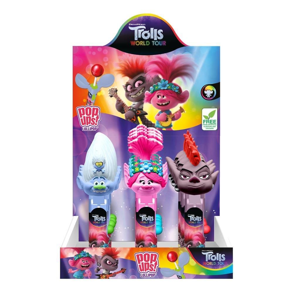 Цукерки в диспансері Trolls Wold tour Pop Ups 10 г х 12 шт. (1216140125) Цукерки в диспансері Trolls Wold tour Pop Ups 10 г х 12 шт. (1216140125)