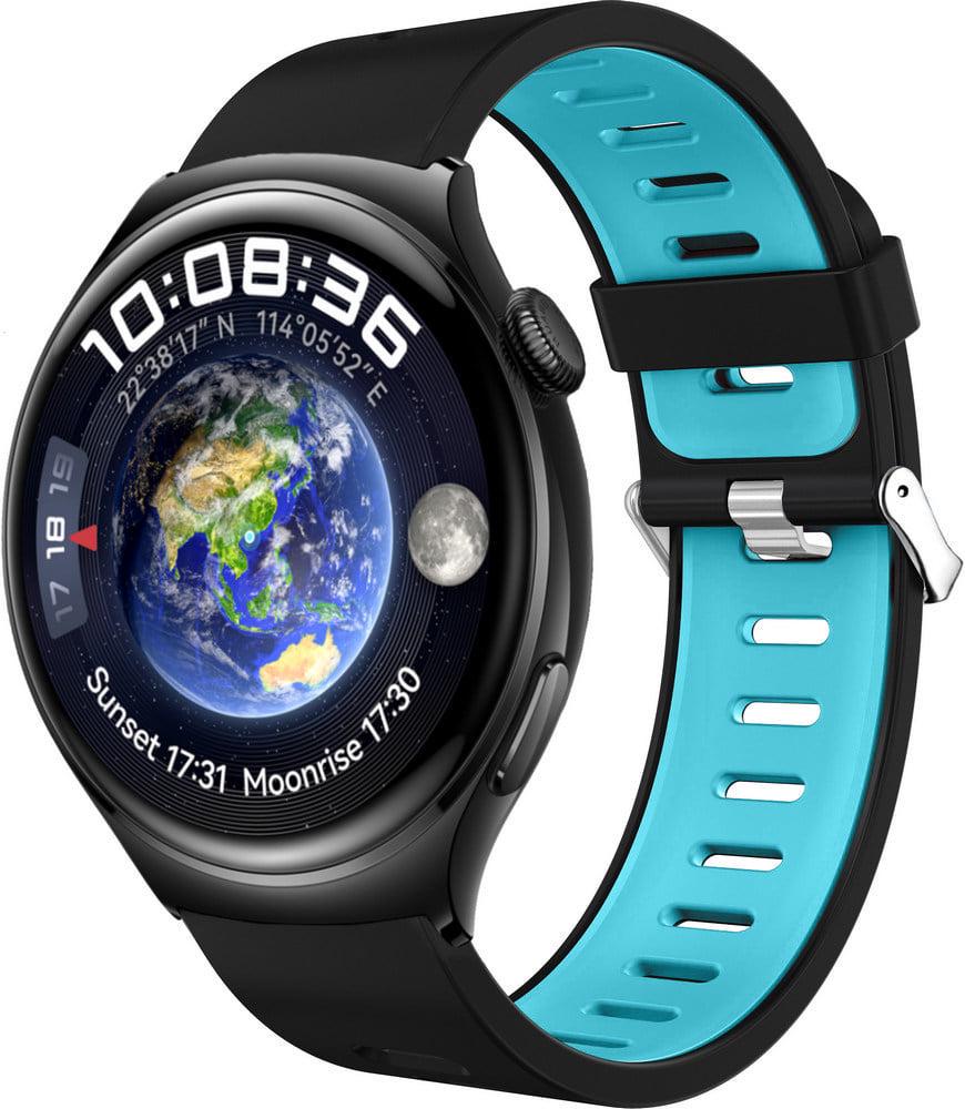 Ремінець Traf для смарт-годинника Huawei Watch 4/4 Pro Black/Sky Blue (38638-6A)