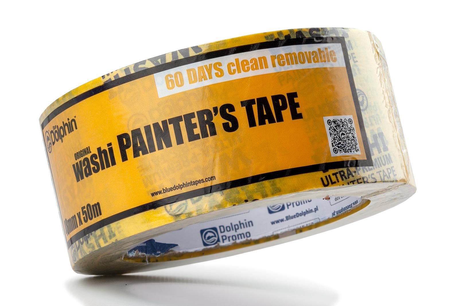 Лента-скотч малярная Blue Dolphin Washi XF7 рисовая бумага 48 мм 50 м 5 шт. (300-1-04_5) - фото 3 Лента-скотч малярная Blue Dolphin Washi XF7 рисовая бумага 48 мм 50 м 5 шт. (300-1-04_5) - фото 3