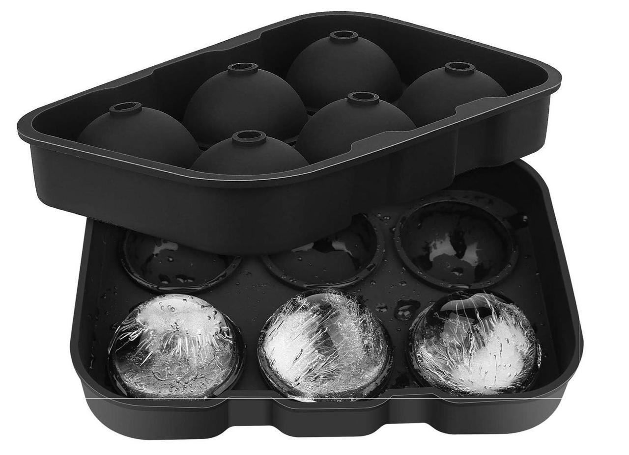Форма для льоду Куля силіконова 6 комірок Чорний (НР051355)