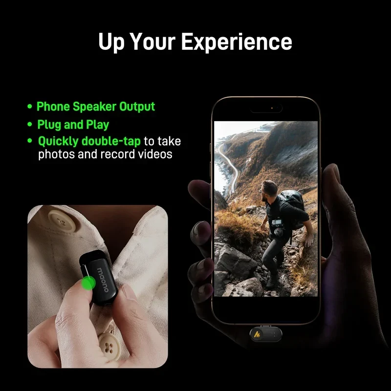 Мікрофон петличний Maono Wave T1 Mini Type-C з перехідником Lightning - фото 8 Мікрофон петличний Maono Wave T1 Mini Type-C з перехідником Lightning - фото 8