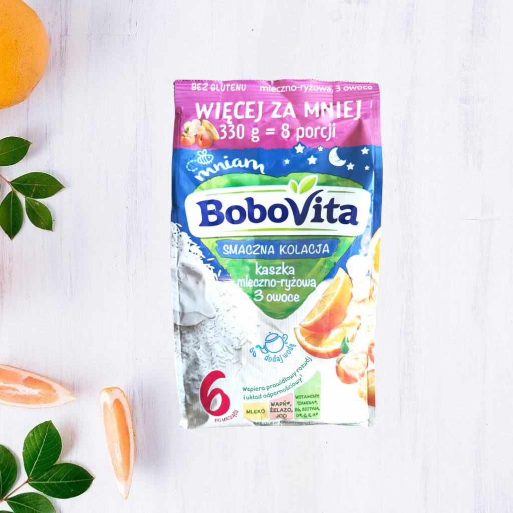 Каша BoboVita молочно-рисова 3 фрукта