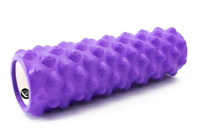 Ролик массажный EasyFit Grid Roller Extreme 45 см Фиолетовый (EF-2051-V)