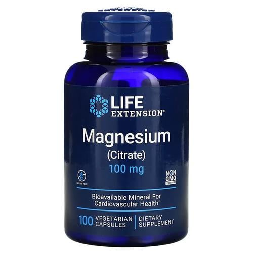 Магний Life Extension Magnesium Citrate 100 мг 100 капс. (LEX-16821)
