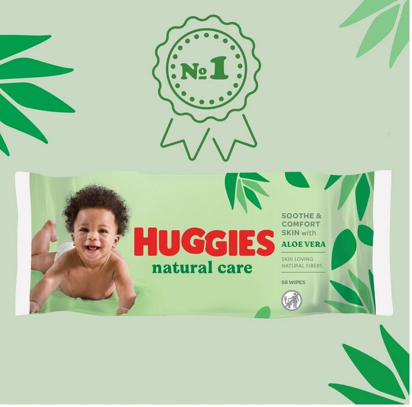 Вологі серветки Huggies Natural Care 560 шт. (2503852597) - фото 4