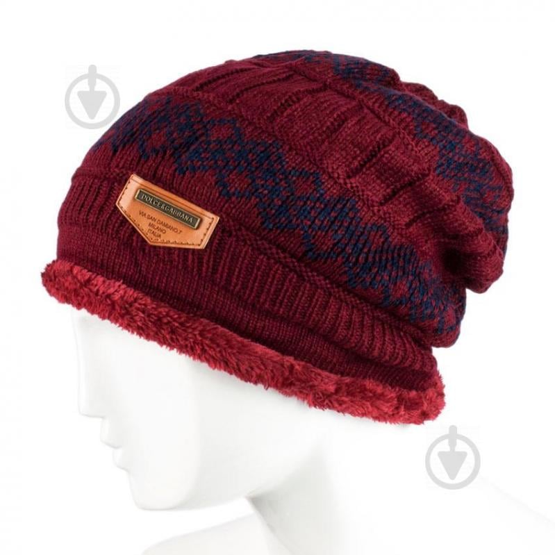 Шапка бини Beani'qe Lear One size Бордовый (21845)