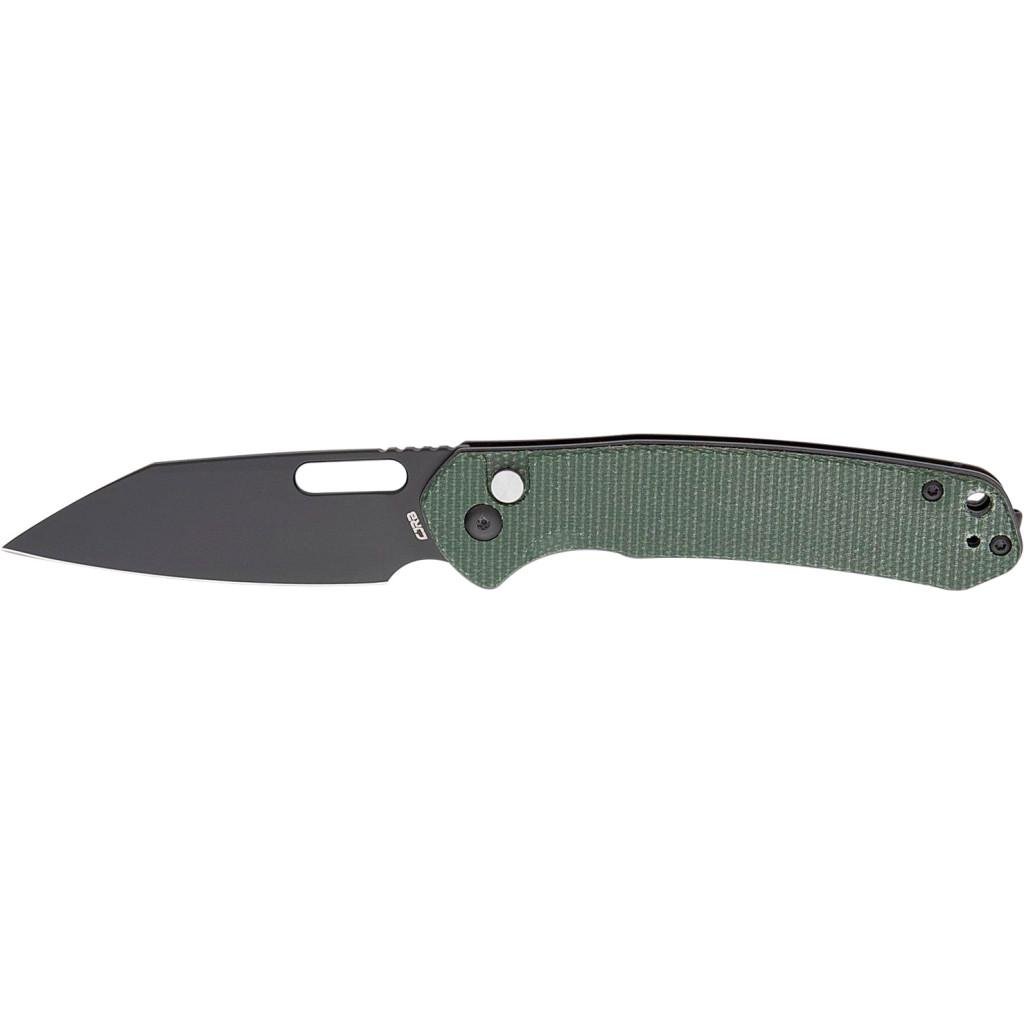 Ніж CJRB Pyrite Wharncliffe BB Micarta Green (m411013)