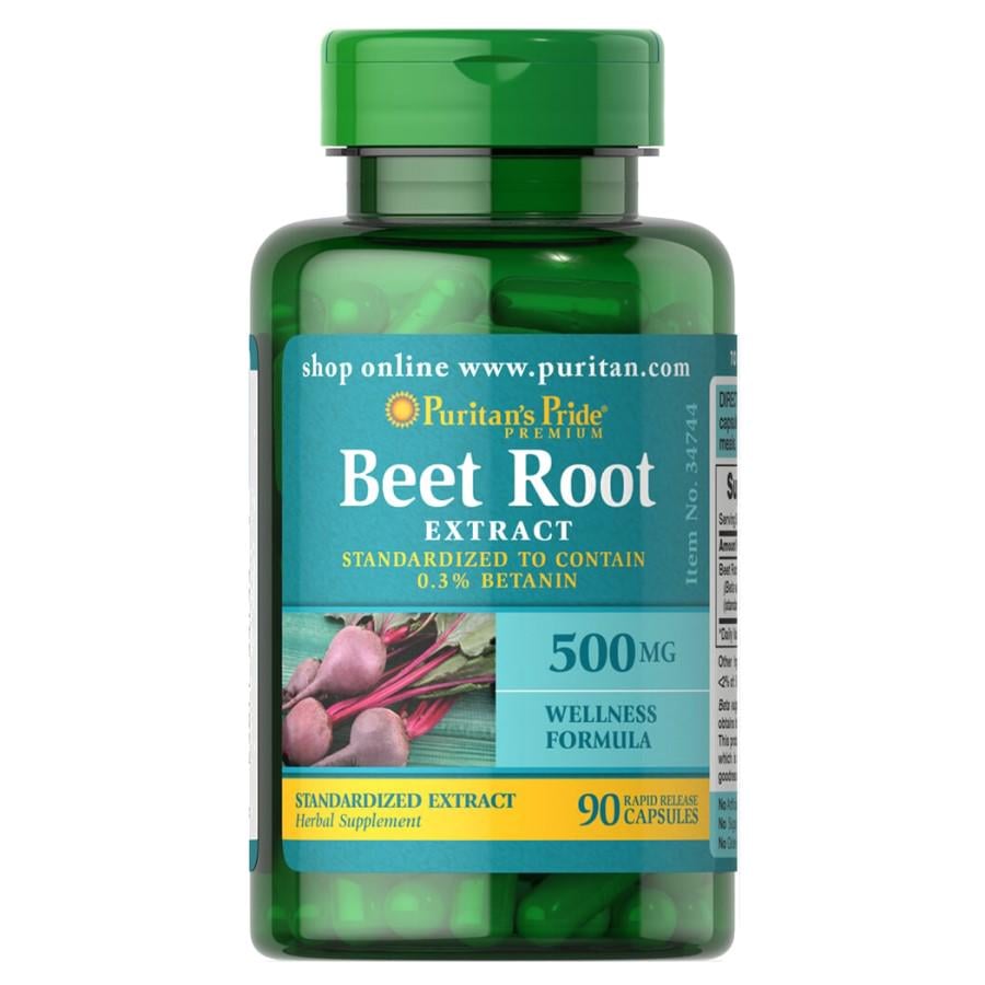 Натуральная добавка Puritan's Pride Beet Root Extract 500 мг 90 капс. (8871)