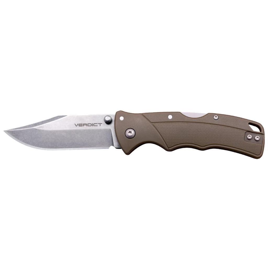 Ніж складаний мисливський Cold Steel Verdict Clip Point FDE (m410994)