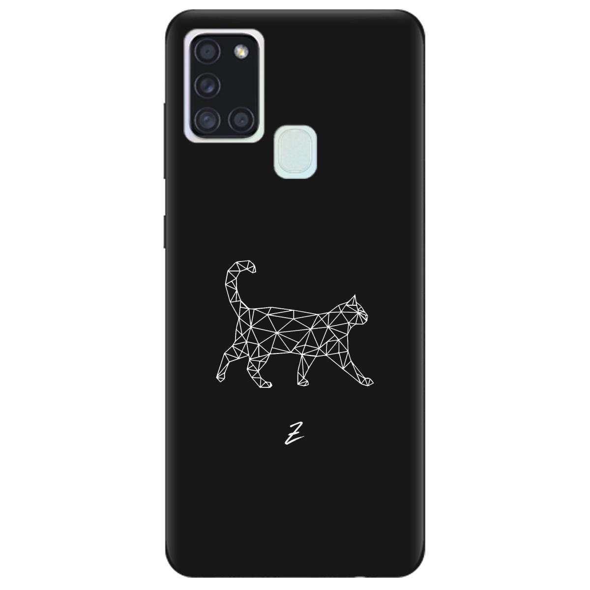 Силіконовий чохол Zorrov для Samsung Galaxy A21s - White cat (14100050195087755)