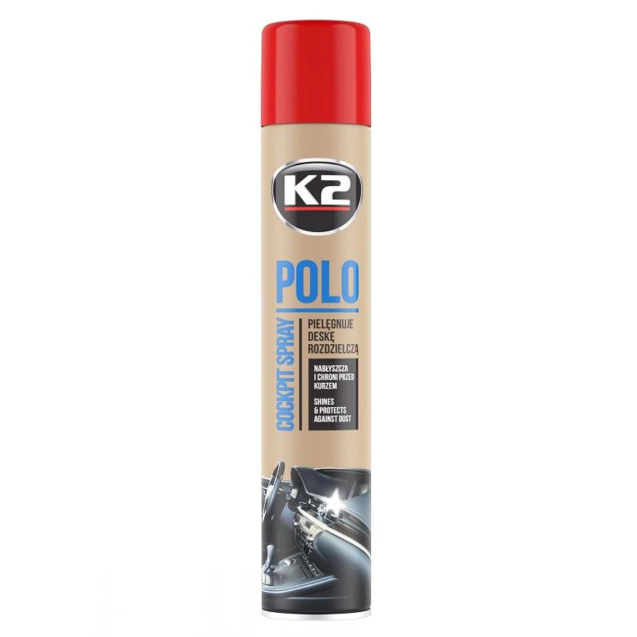 Поліроль для пластику K2 Polo Cockpit Полуниця 750 мл (K407TR1)