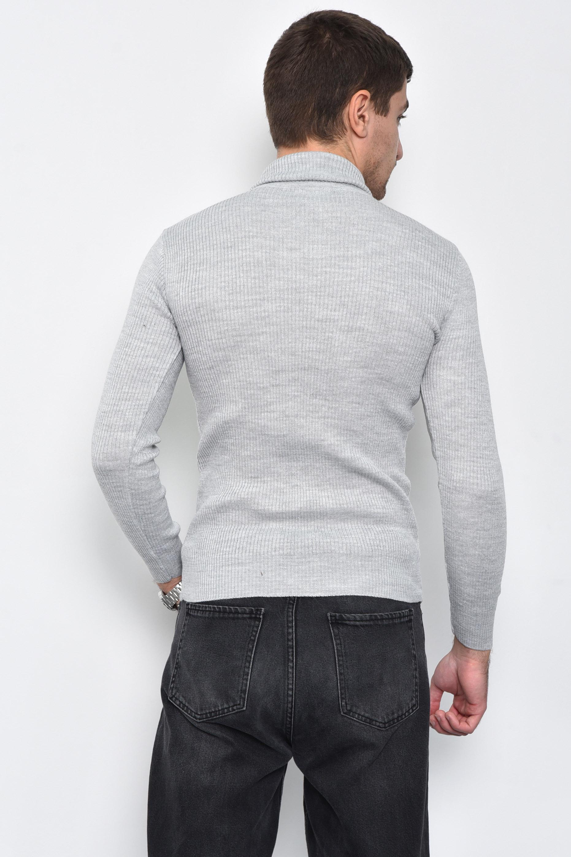 Гольф мужской акриловый S Серый (169941) - фото 3