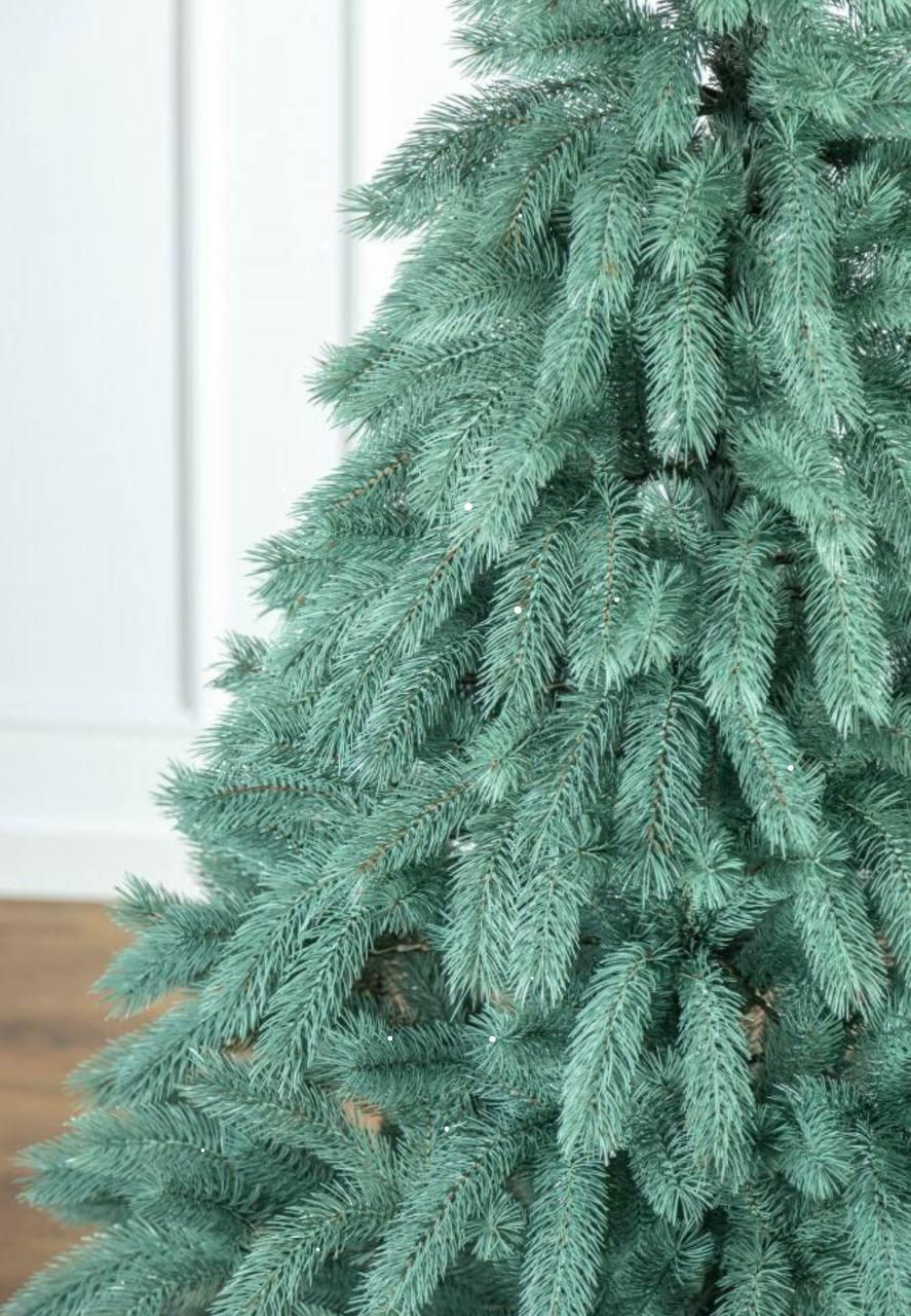 Штучна ялинка лита Буковельська з металевою підставкою 2,50 м Блакитний (NYT15123) - фото 2 Штучна ялинка лита Буковельська з металевою підставкою 2,50 м Блакитний (NYT15123) - фото 2
