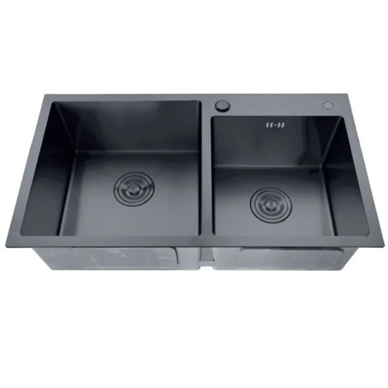 Мийка для кухні ZERIX ZH7843D-215 3.0/0.8 Nano-Black (MX1594)