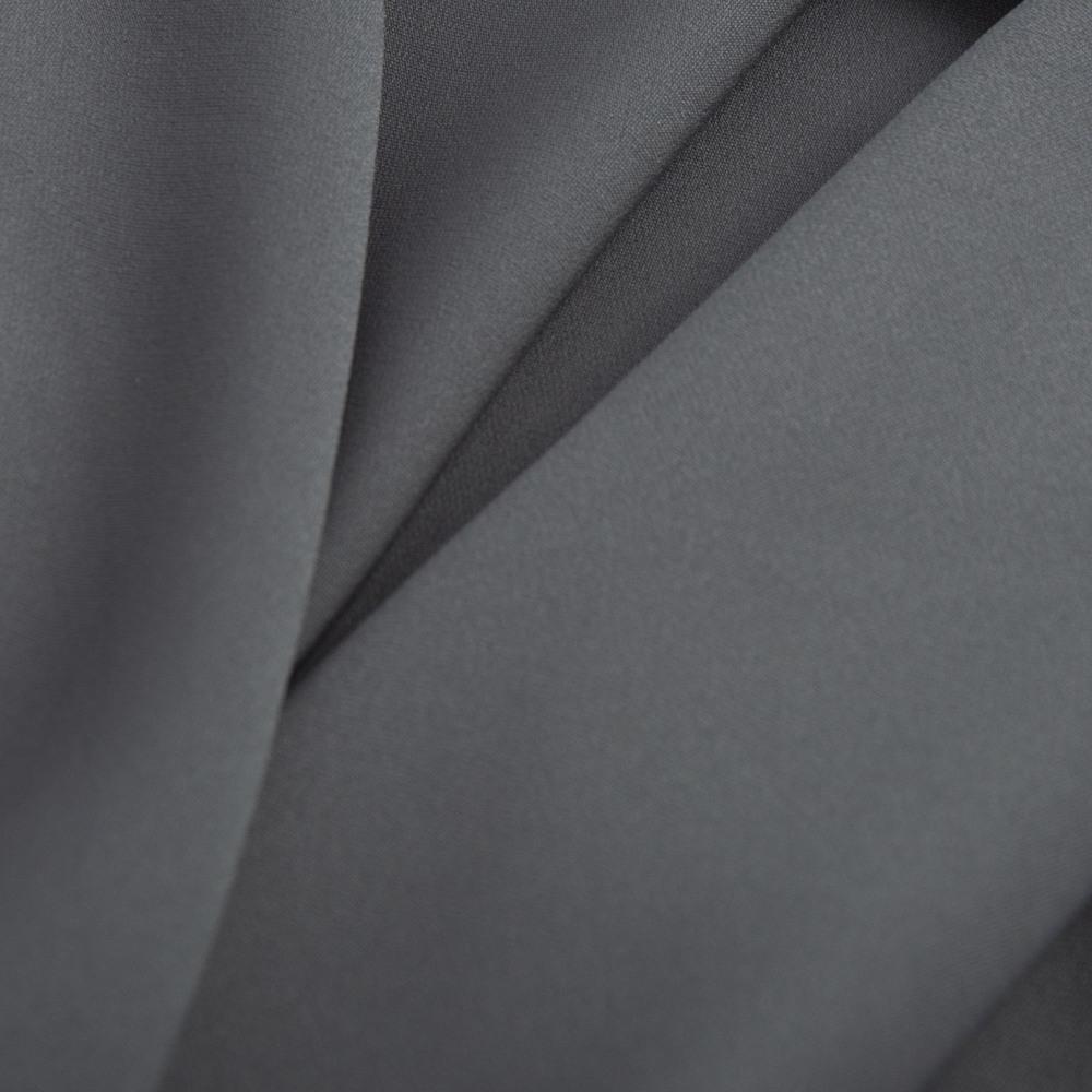 Ткань платевая Wave crep Темно-серый (22765)