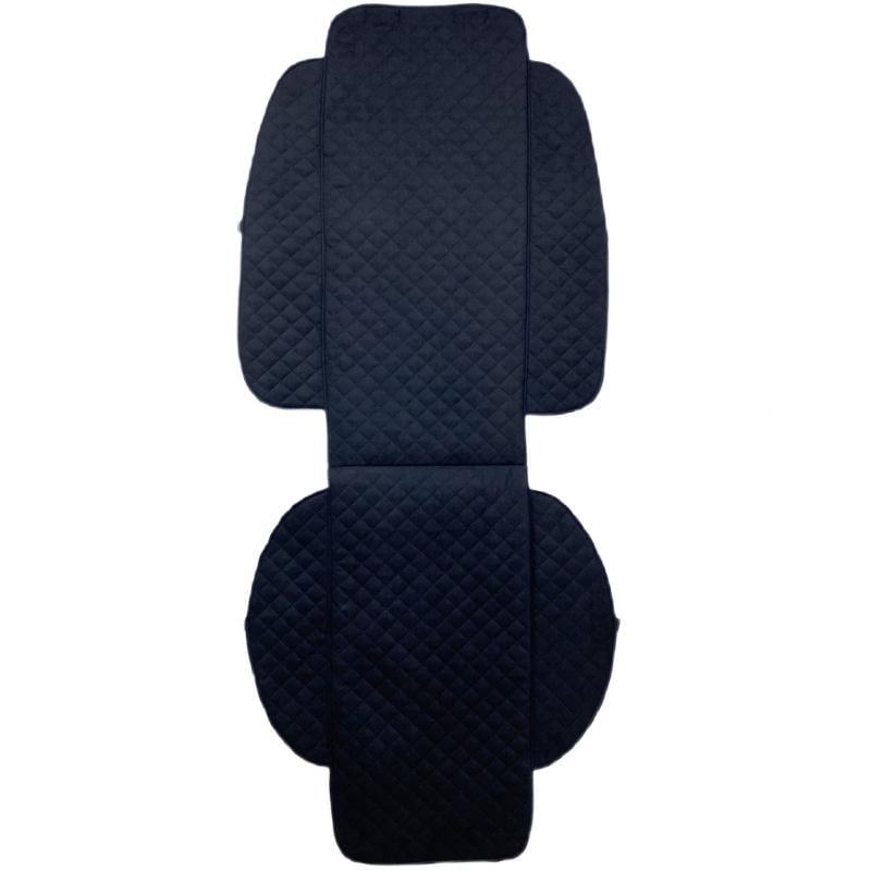 Накидки на сиденье автомобиля эко-замша широкие 2 шт. Черный (792) - фото 4