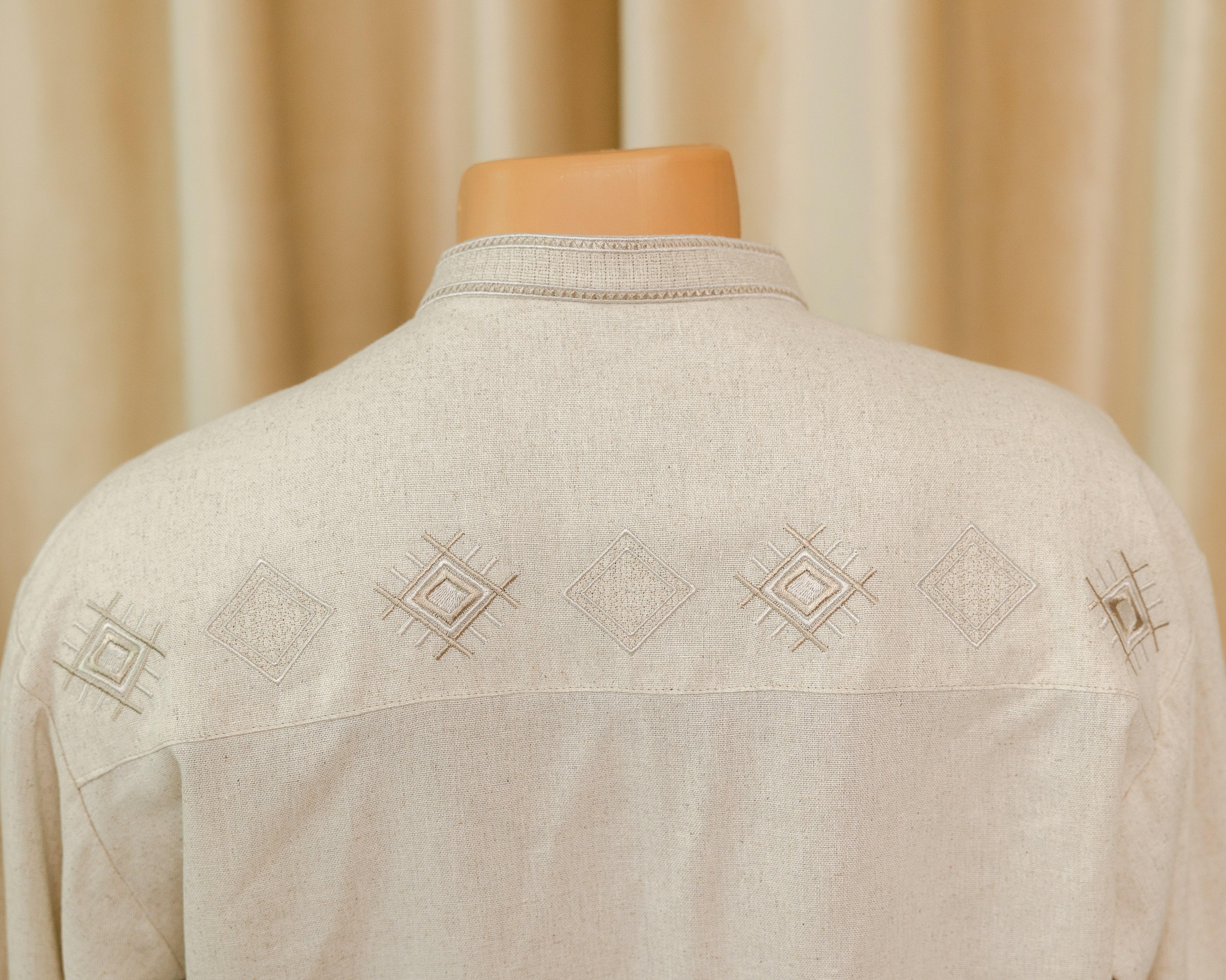 Вышиванка мужская Колос льняная 3XL (0002230-XXXL) - фото 14 Вышиванка мужская Колос льняная 3XL (0002230-XXXL) - фото 14