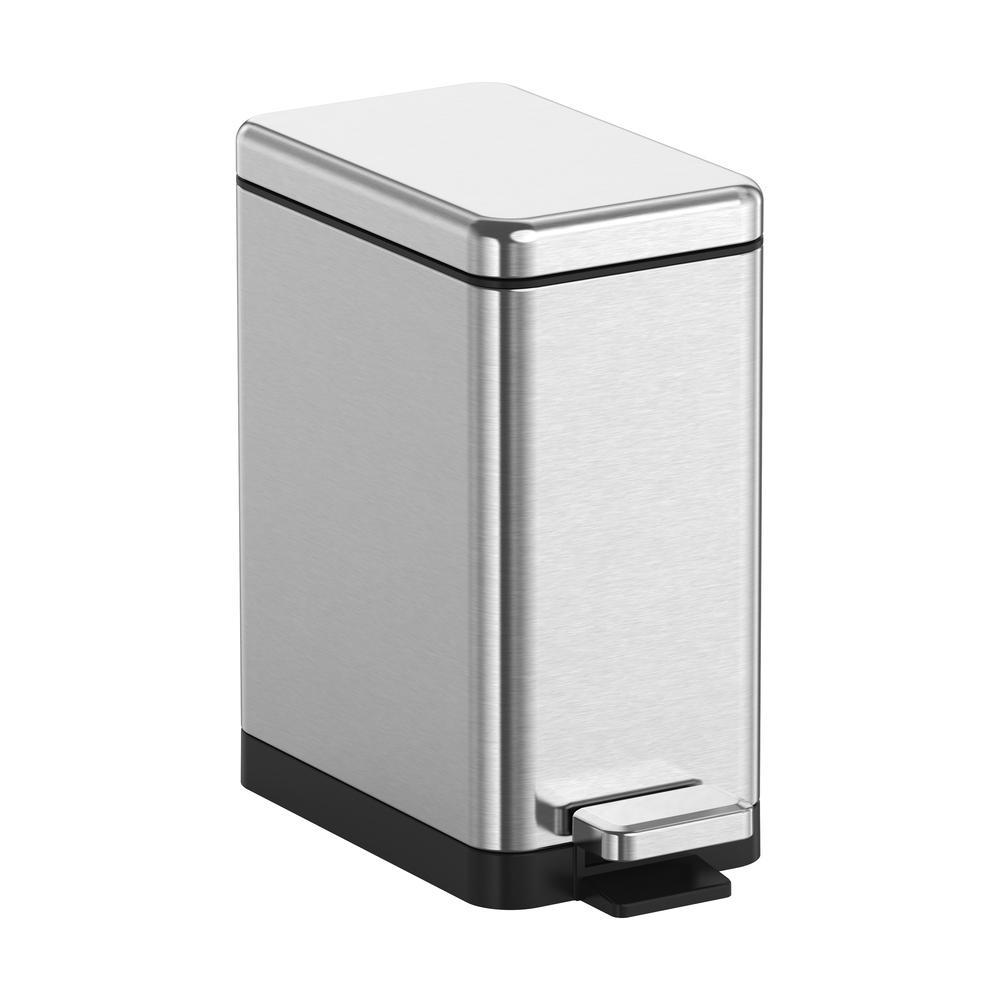 Ведро для мусора KOER TC-010210-02 с плавным закрытием прямоугольное 10 л Нержавеющая сталь (KR5597) - фото 4 Ведро для мусора KOER TC-010210-02 с плавным закрытием прямоугольное 10 л Нержавеющая сталь (KR5597) - фото 4