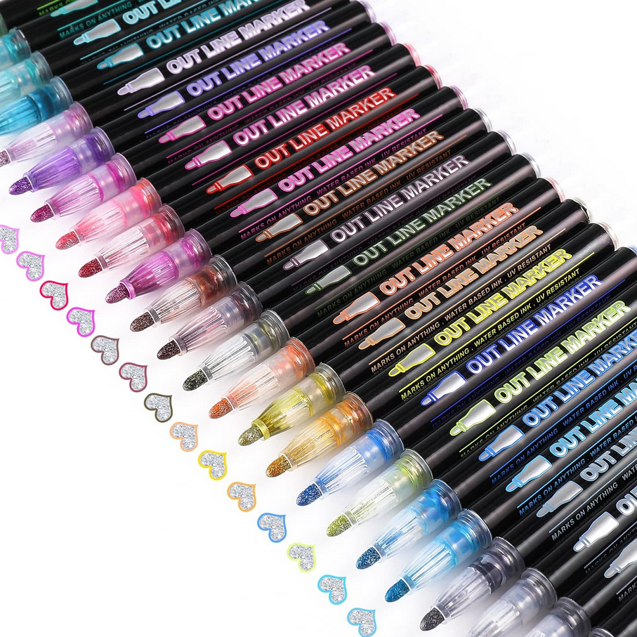 Набор акриловыхМаркеров с блестками Josef Otten RIANCY 24 цвета - фото 6