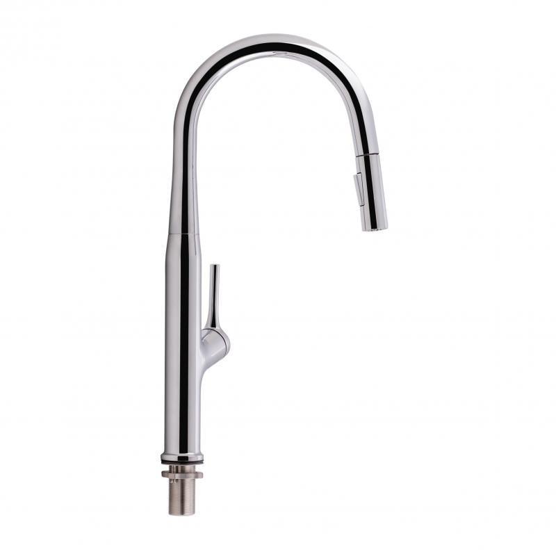 Смеситель для кухни Q-tap Anicka 9136103UC с выдвижным изливом (13583)