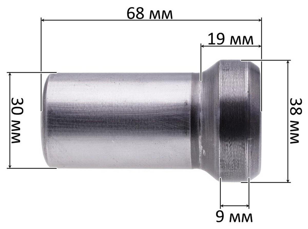 Боек отбойного молотка Dnipro-M SH-45 L68 d30х38 мм (перф2745) - фото 5 Боек отбойного молотка Dnipro-M SH-45 L68 d30х38 мм (перф2745) - фото 5