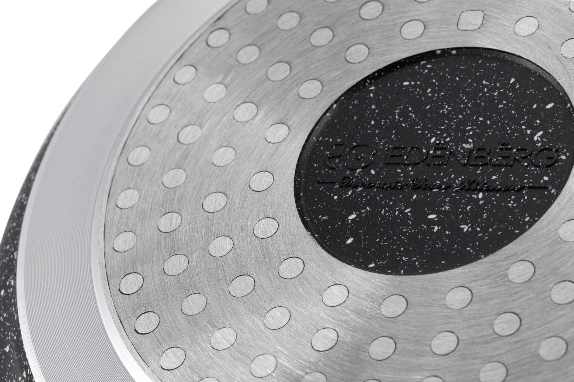 Набір каструль Edenberg з антипригарним покриттям 8 предметів Чорний - фото 3