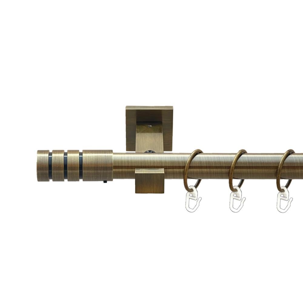 Карниз Orvit Модуло металевий однорядний техно гладка труба кільце металеве 25 мм 240 см Антик (00-00025890)