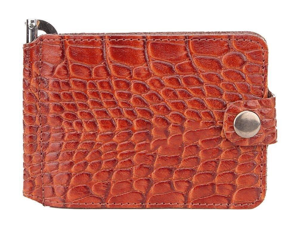 Затискач для грошей 716140 крокодил Коричневий (1939512700) - фото 4