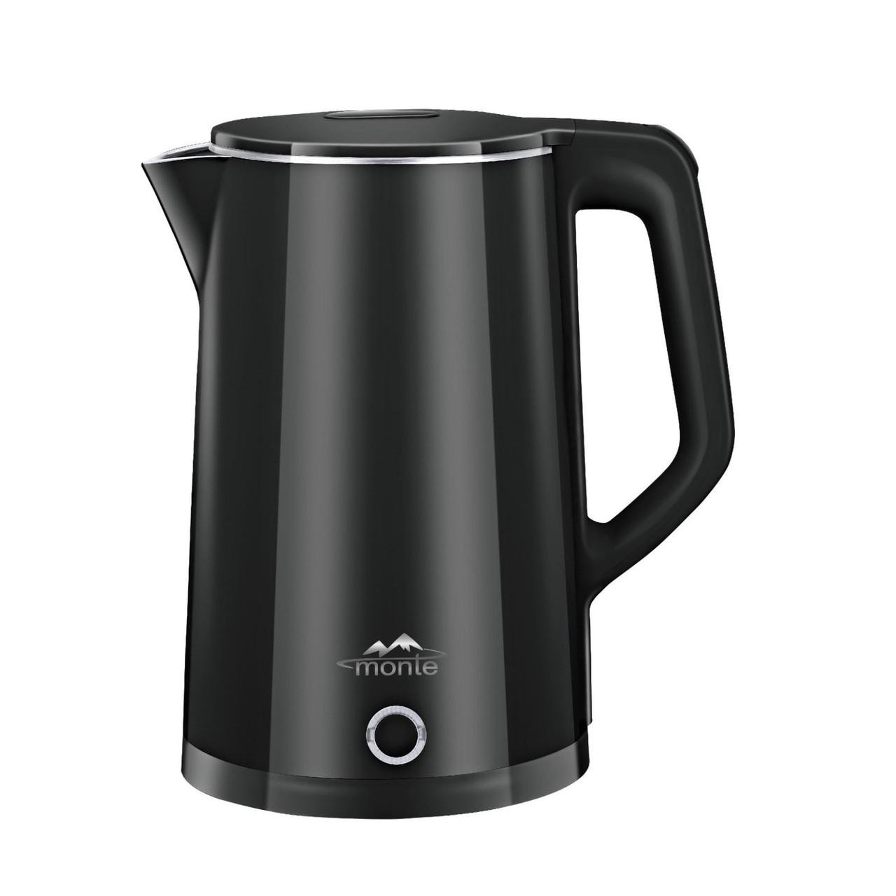 Електрочайник з подвійними стінками 1,7 л Чорний