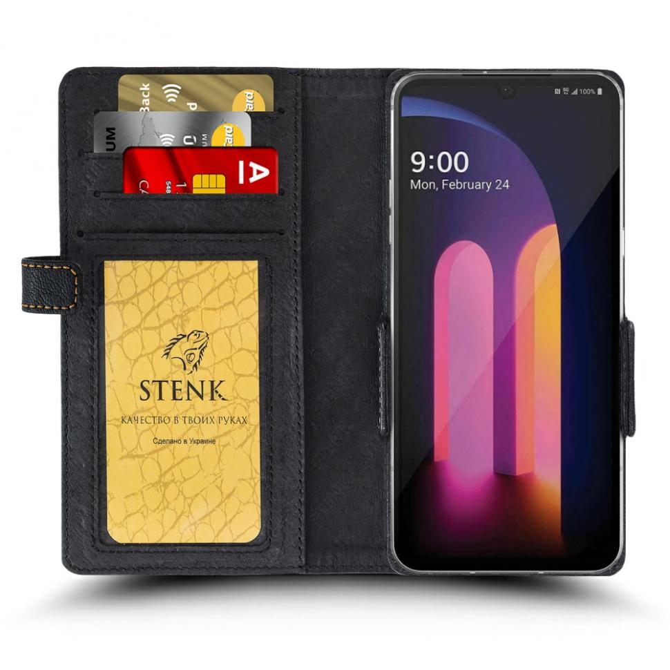 Чохол книжка Stenk Wallet для LG V60 ThinQ Чорний (69157) Чохол книжка Stenk Wallet для LG V60 ThinQ Чорний (69157)