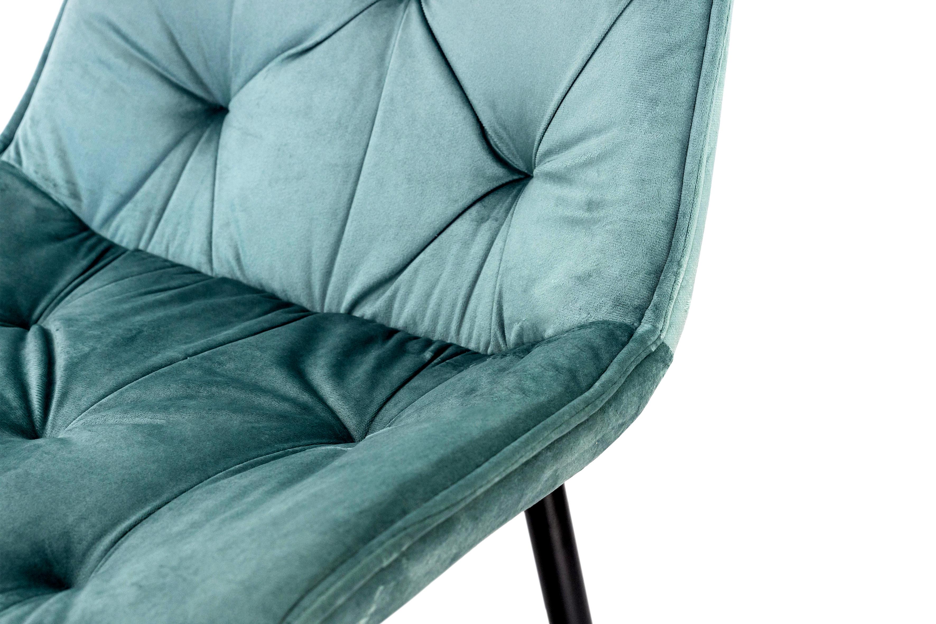 Стілець для кухні та вітальні ГРЕЙС Прадо 490х890х500 мм Чорний/Аквамарин (GAА0055614) - фото 4 Стілець для кухні та вітальні ГРЕЙС Прадо 490х890х500 мм Чорний/Аквамарин (GAА0055614) - фото 4