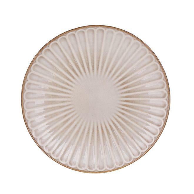 Тарелка керамическая Flora Daisy 21,5 см Бежевый (33385)