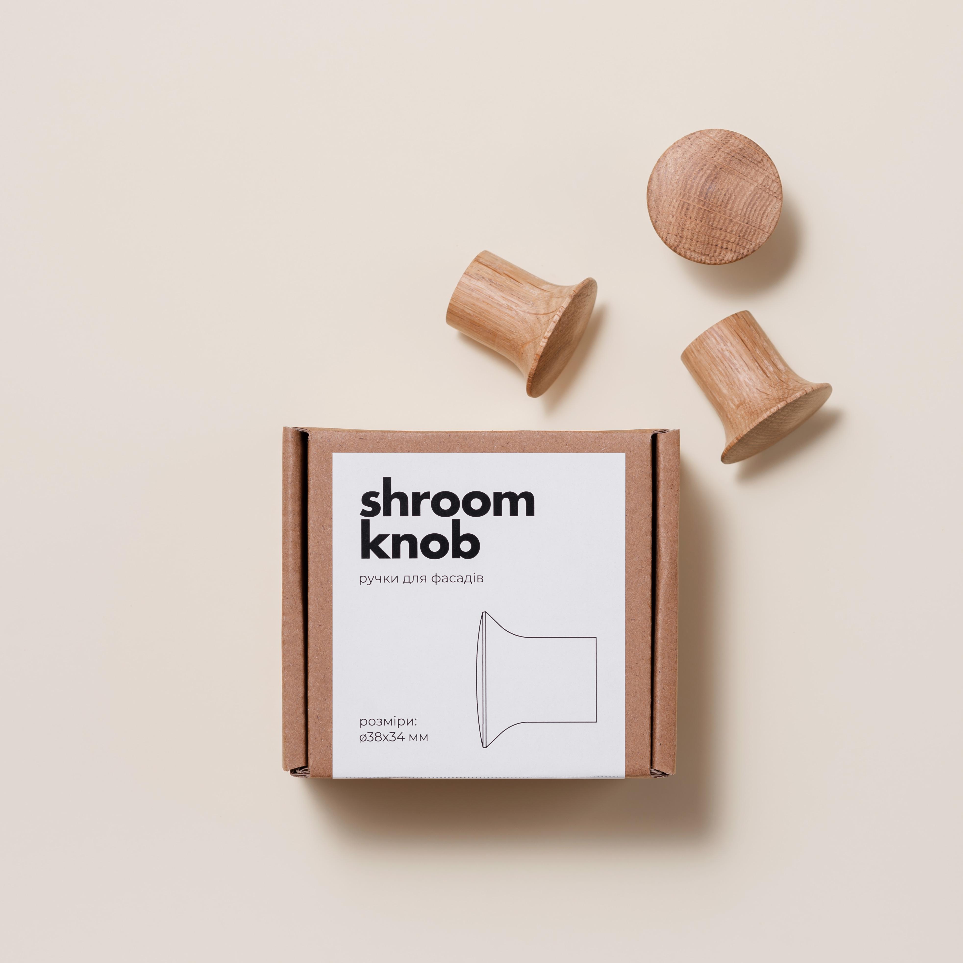 Набір меблевих ручок кнопок SROOM KNOB 3 шт. Дуб - фото 3 Набір меблевих ручок кнопок SROOM KNOB 3 шт. Дуб - фото 3