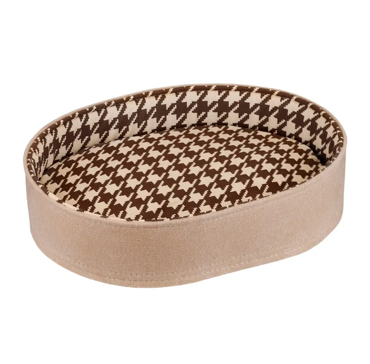 Лежак для собак овальный L Бежевый (1R0263) - фото 2 Лежак для собак овальный L Бежевый (1R0263) - фото 2