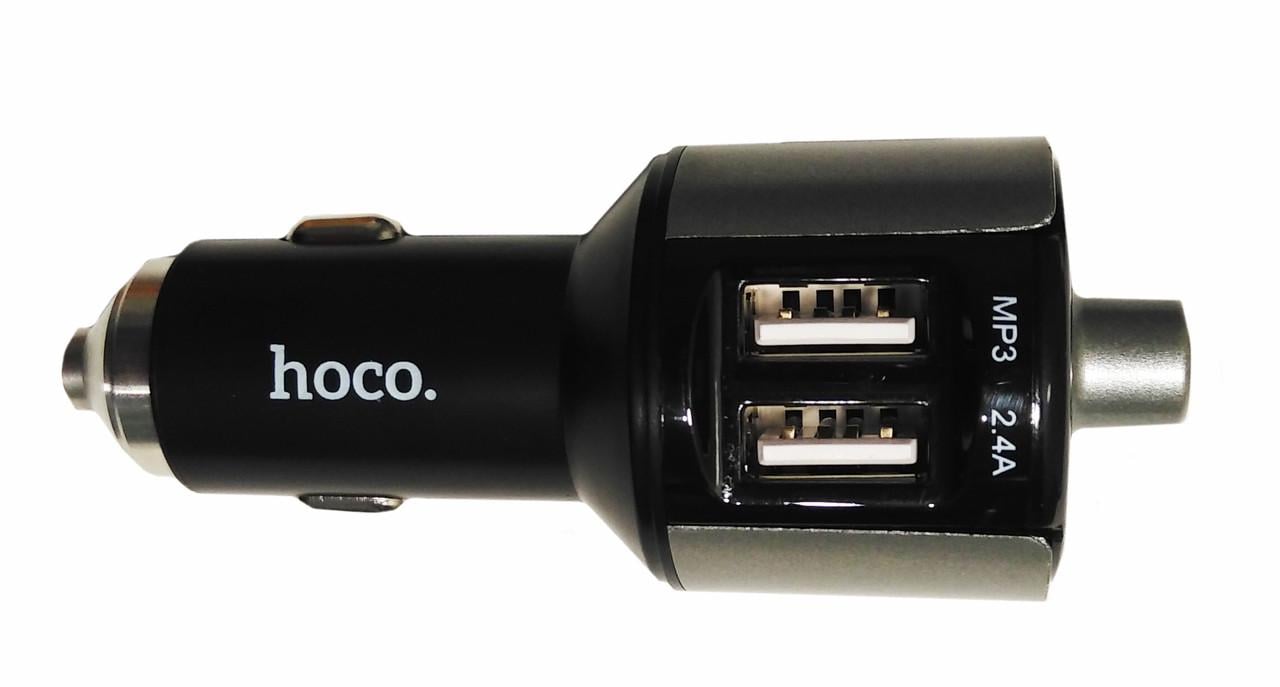 FM-трансміттер HOCO E19 Bluetooth Black (000022642) - фото 2