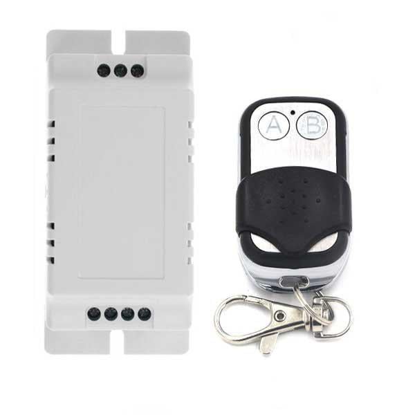 Вимикач електричний на 2 канали з 1 брелоком з підтримкою додаткових пультів 220В