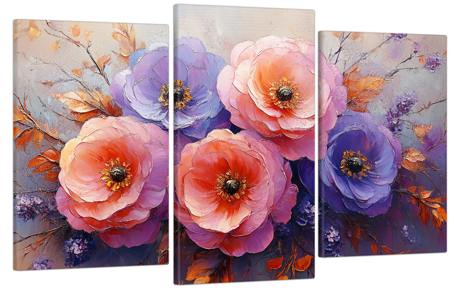 Картина на холсте МАКО пурпурные мечты 53x100 см (MK30617)