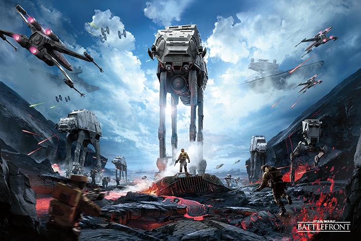 Постер плакат Зоряні Війни Battlefront Військова Зона/Star Wars Battlefront War Zone 61x91,5 см