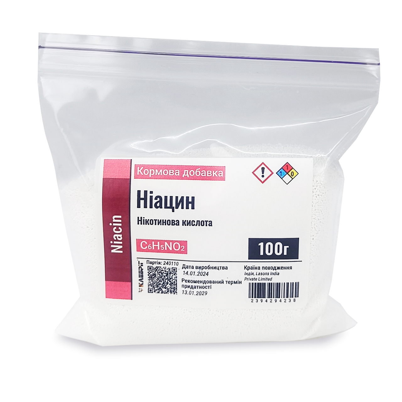 Нікотинова кислота Ніацин 100 г (2394294238)