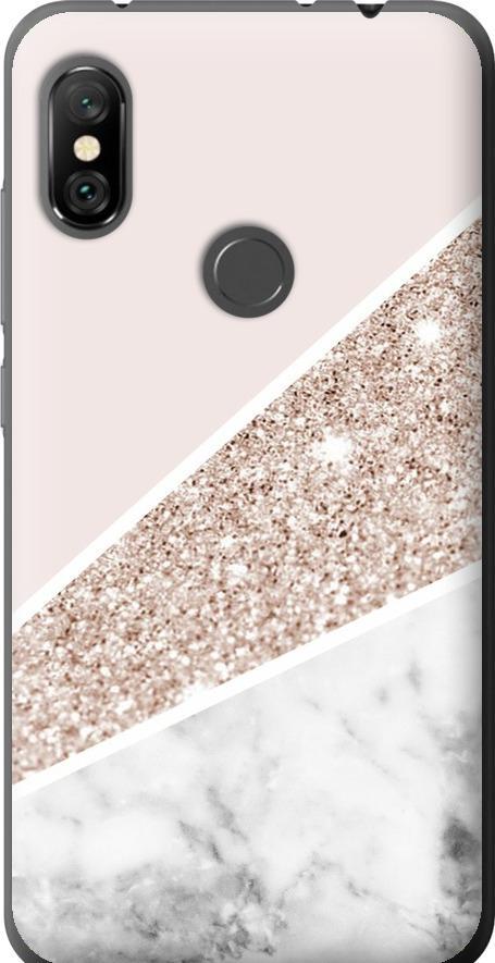 Чехол на Xiaomi Redmi Note 6 Pro Пастельный мрамор (4342t-1551-42517)