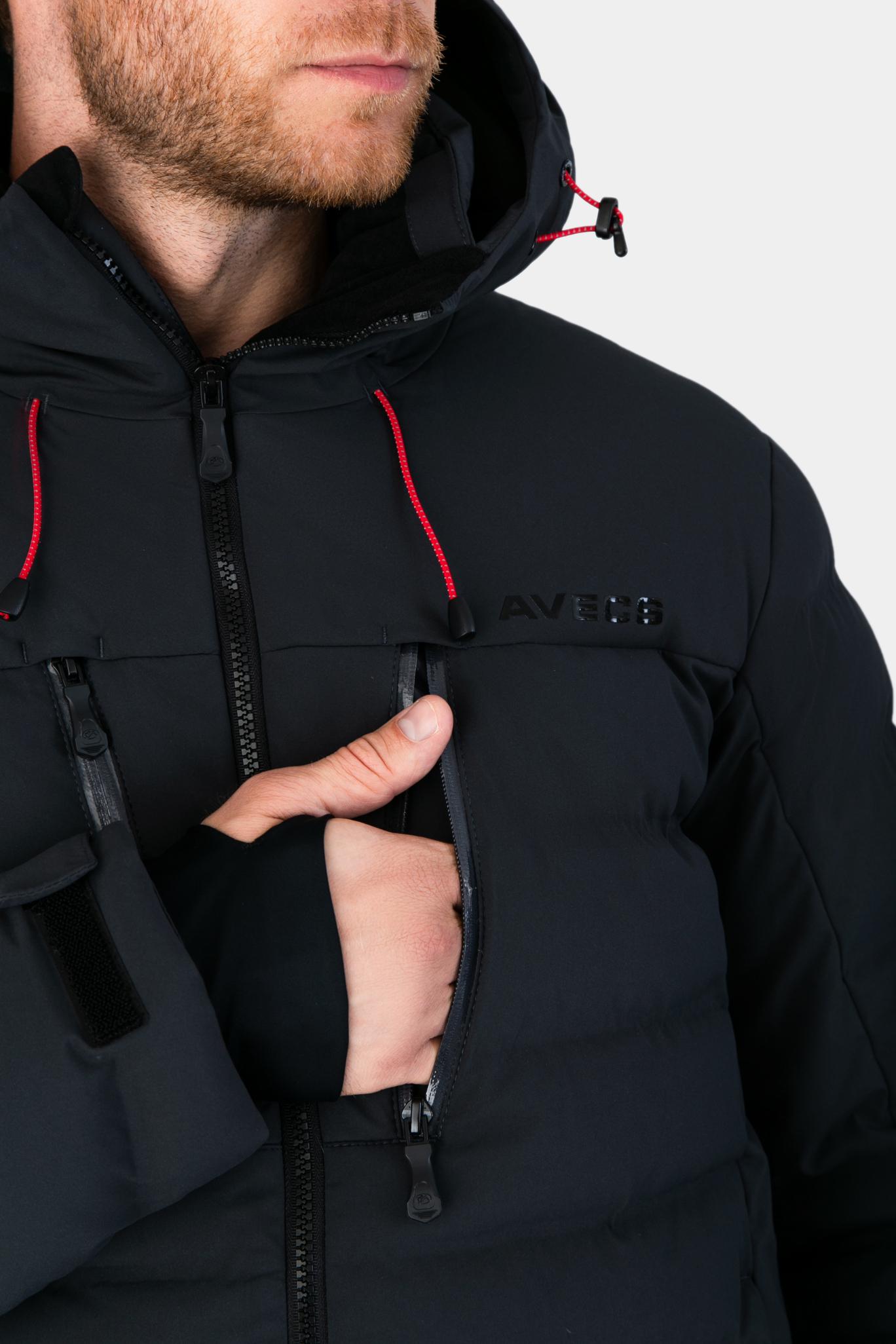 Куртка горнолыжная Avecs 70454/17 L Темно-серый - фото 6 Куртка горнолыжная Avecs 70454/17 L Темно-серый - фото 6