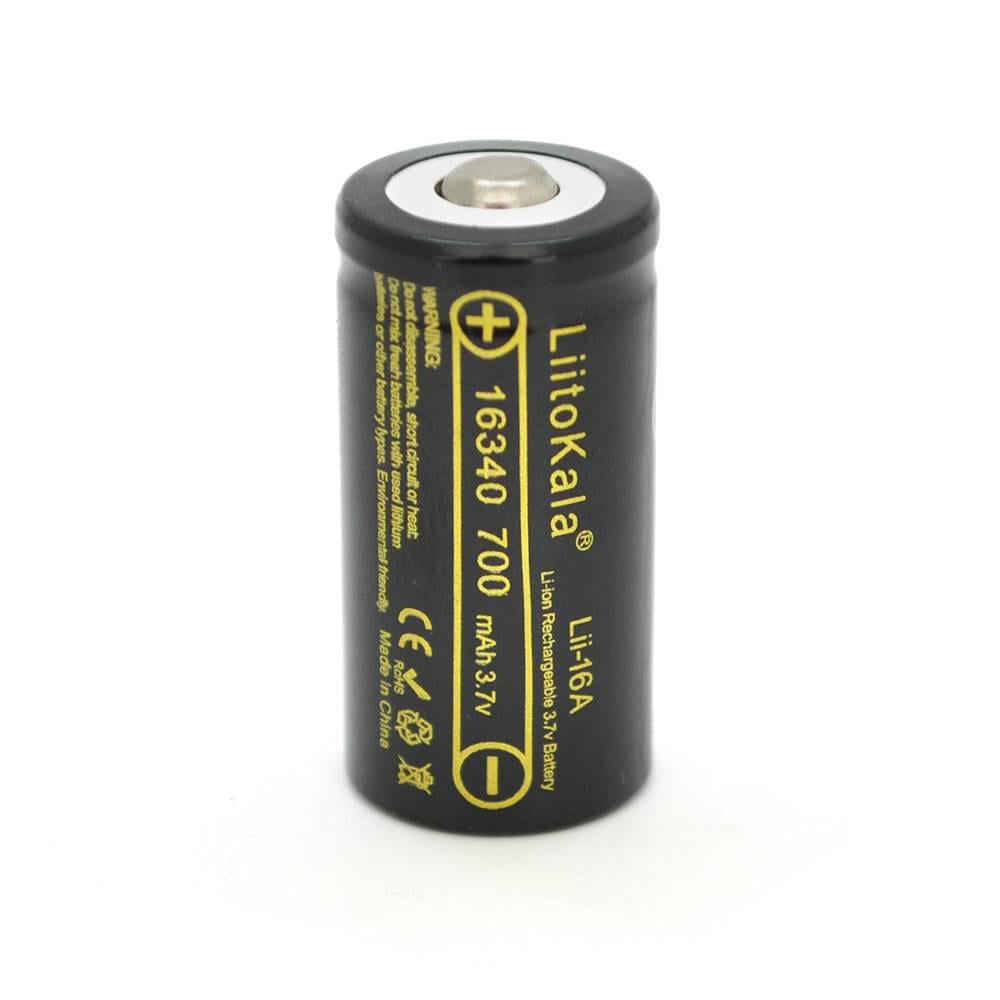 Акумулятор 16340/CR123 Li-Ion LiitoKala Lii-16A 700 mAh 3,7V Black (29647)